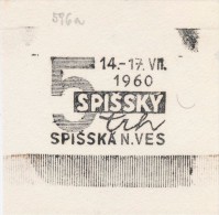 J1744 - Czechoslovakia (1945-79) Control Imprint Stamp Machine (R!): 5th Spis Market, Spiska Nova Ves; 14.-17.VII.1960 - Proeven & Herdrukken