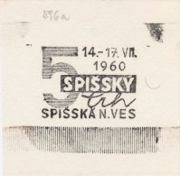 J1744 - Czechoslovakia (1945-79) Control Imprint Stamp Machine (R!): 5th Spis Market, Spiska Nova Ves; 14.-17.VII.1960 - Proofs & Reprints