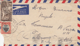 REPUBLIC OF SOUTH AFRICA   /  ITALIA  - AIR MAIL _ 1954 - Poste Aérienne