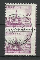 Turkey; 1959 Pictorial Postage Stamp 30 K. EROR "Shifted Perf." - Oblitérés