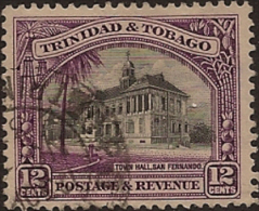 TRINIDAD & TOBAGO 1935 12c P12.5 U SG235a TF262 - Trinidad & Tobago (...-1961)
