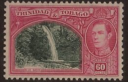 TRINIDAD & TOBAGO 1938 60c HM SG 254 TF215 - Trinidad & Tobago (...-1961)