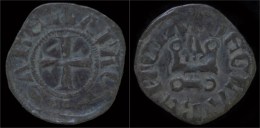 Crusader Archaia Philip Of Savoy Billon Denier No Date - Altri & Non Classificati