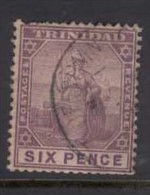 TRINIDAD 1904 6d Dull Purple And Purple Britannia Used SG 140 CI56 - Trinidad & Tobago (...-1961)