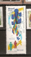 Brazil ** & Brasil 2015  Brasil & Merco-Sul, Luta Contra A Discriminação Autismo 2015 - Unused Stamps