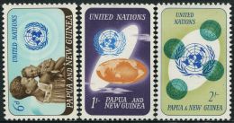 AS3497 Papua New Guinea 1965 Mother And UN Map 3v MNH - Geography