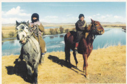 China - Tibetan Brother & Sister On The Bank Of Baihe River, Sichuan Province - Tibet