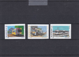 Tramways - Belgique - COB 3772 / 74  ** - MNH - NON Dentelés - Valeur 30 Euros - Tram