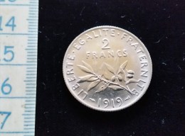Monnaie 2 Fr, Francs Argent 1919 - I. 2 Francs