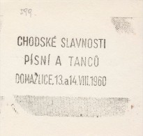 J1748 - Czechoslovakia (1945-79) Control Imprint Stamp Machine (R!): Chod Festival Of Song And Dance, City Domazlice - Essais & Réimpressions