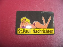 Telofonkarten Deutschland   / O 171  08.92  10.000  / St. Pauli Nachrichten   / Gebraucht  ( BOX 1   ) - O-Serie : Serie Clienti Esclusi Dal Servizio Delle Collezioni