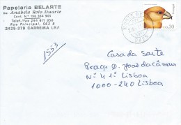 TIMBRES -  STAMPS- LETTRE - MARCOPHILIE - PORTUGAL - OISEAUX BEC CROIX - CACHET 2004 - MONTE REAL - Lettres & Documents