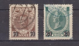 1916 - Tricentenaire De L Avenement Des ROMANOV Mi No 113/114 Et Yv No 105/106 Surcharges - Used Stamps