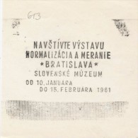 J1771 - Czechoslovakia (1945-79) Control Imprint Stamp Machine (R!): Visit The Exhibition "Standardization & Measurement - Prove E Ristampe