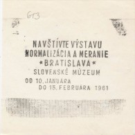 J1771 - Czechoslovakia (1945-79) Control Imprint Stamp Machine (R!): Visit The Exhibition "Standardization & Measurement - Essais & Réimpressions