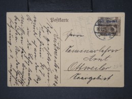 SARRE-Entier Postal  VOYAG2 EN 1921 à Voir  P5793 - Ganzsachen