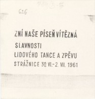 J1797 - Czechoslovakia (1945-79) Control Imprint Stamp Machine (R!): Celebrations Folk Dance And Song, Straznice 1961 - Essais & Réimpressions