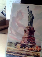 USA NEW YORK ILLUSTRATA Water Color, Aquarel, Aquarelle Marcus Van Der Hope,STATUA LIBERTA  VB1957  EU17922 - Freiheitsstatue