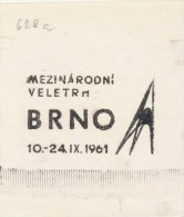J1811 - Czechoslovakia (1945-79) Control Imprint Stamp Machine (R!): International Fair Brno, 10.-24.IX.1961 - Proeven & Herdrukken