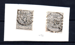 Léopold 1er , Médaillon, N° 6, (3 Marges), Cote 10 €,petit Lion, 2X  23, Cote 30 €, - 1866-1867 Petit Lion
