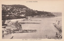 Cpa N° 270 NICE Le Port Et Le Mont Boron - Navegación - Puerto