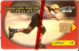 TARJETA DE CANADA DE 2$ DE PATINAJE SOBRE RUEDAS (ULTRALAIT)  (BELL)  NUEVA-MINT - Kanada