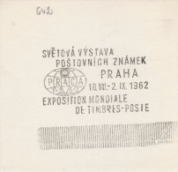 J1828 - Czechoslovakia (1945-79) Control Imprint Stamp Machine (R!): The World Stamp Exhibition PRAGA 1962 (CZ) - Essais & Réimpressions