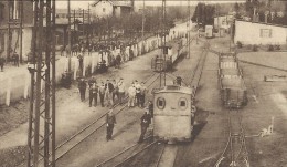 CPA - Camp D'ELSENBORN - Gare Militaire Et Poste - De Krijgstatie En Het Postkantoor - Statie  // - Butgenbach - Buetgenbach