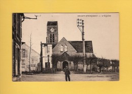 * CPA..dépt 77..SAINT FARGEAU  :  L 'Eglise..Scan A  : Voir Les 2 Scans - Saint Fargeau Ponthierry