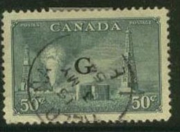 CANADA 1950 50c Green Official SG O188 U ED222 - Aufdrucksausgaben