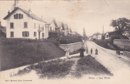 PRILLY : Les Villas - Carte Animée Oblitérée Le 19.1.1908 - Prilly