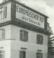 Bad Soden Taunus Hotel Europäischer Hof Julius Colloseus Besitzer Sw 50er - Bad Soden