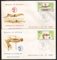 WALLIS & FUTUNA - MATA UTU / 1979 - 2 FDC # 243/244 JEUX DU PACIFIQUE SUD - NUMEROTES  (ref 6410) - FDC