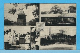 DIESEN Près CREUTZWALD  -   ** 4 VUES " POSE DE LA PREMIERE PIERRE DE L´ EGLISE NOTRE DAME DE LA PAIX 1958/59 " - Creutzwald