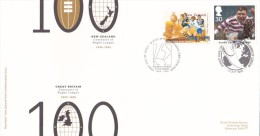 New Zealand  1995 Centenary Of Rugby League  Souvenir Cover - Storia Postale