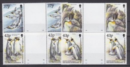 South Georgia 2000 King Penguins 4v Gutter ** Mnh (22046) - Südgeorgien