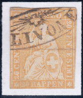 Heimat TI OLIVONE Strahlenstempel Auf 20Rp Strubel - Used Stamps