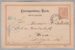 Heimat Rumänien DORNA-WATRA 1892-02-17 Correspondenz-Karte Nach Wien - Storia Postale