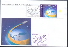 Kazakhstan FDC 1993 Space Mail - Kazachstan