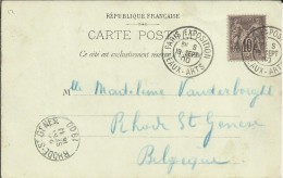 FRANCIA TP CON MAT PARIS EXPOSITION 1900 MAT BEAUX ARTS - 1900 – París (Francia)