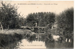 91. Saint Michel Sur Orge. Passerelle Sur L'orge - Saint Michel Sur Orge