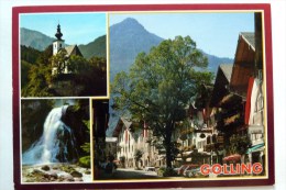Golling - Salzburger Land - Österreich - Salzburg - Kirche Wasserfall - AK Gelaufen Mit Briefmarke - Golling