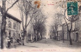 Cpa LISLE SUR LE TARN 81 Avenue Du Pont - Lisle Sur Tarn