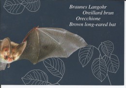 Switzerland Swisse 2012 - Brown Long-eared Bat Official Document Cancelled Very Fine - Chauve-souris