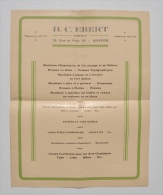 CATALOGUE De H.C. EBERT à ANVERS Pour WUNDER à BERLIN : Machines D'IMPRIMERIE SPIESS, PAUTZE - 1929 / HAM-SUR-HEURE - Printing & Stationeries