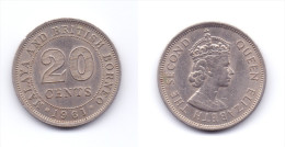 Malaya & British Borneo 20 Cents 1961 - Malaysia