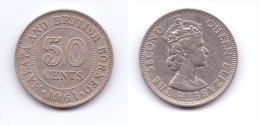 Malaya & British Borneo 50 Cents 1961 H - Malaysie
