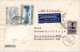 GRECE. N°404 De 1934 Sur Enveloppe Ayant Circulé. Entrée Du Stade D'Athènes. - Storia Postale