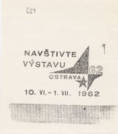 J1851 - Czechoslovakia (1945-79) Control Imprint Stamp Machine (R!): Visit The Exhibition Ostrava 62; 10.VI.-1.VII.1962 - Probe- Und Nachdrucke