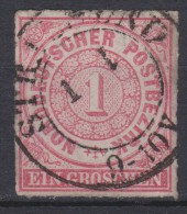 NDP Mi.-Nr.4 -schwarzer Rundkreisstempel STRALSUND Pommern, Feinst - Norddeutscher Postbezirk